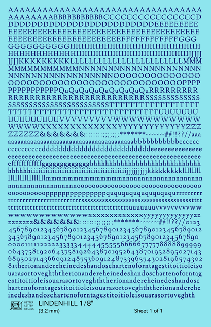 Lindenhill Letter Number Alphabet