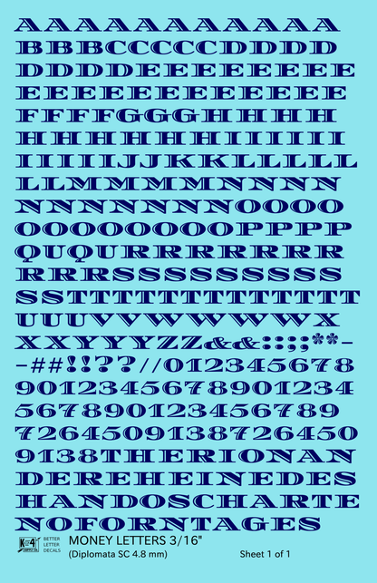 Money Letters Letter Number Alphabet