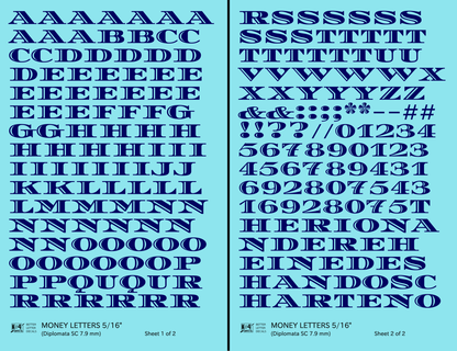 Money Letters Letter Number Alphabet