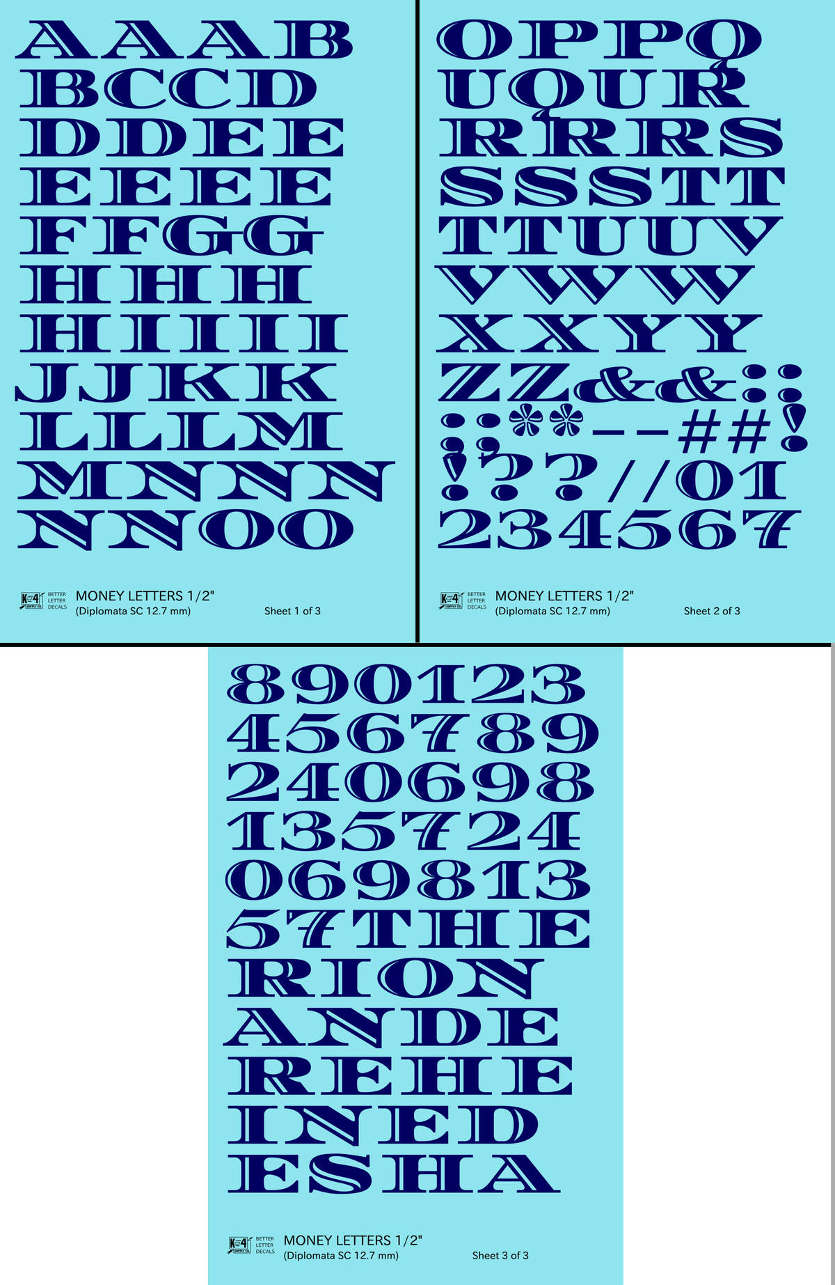 Money Letters Letter Number Alphabet