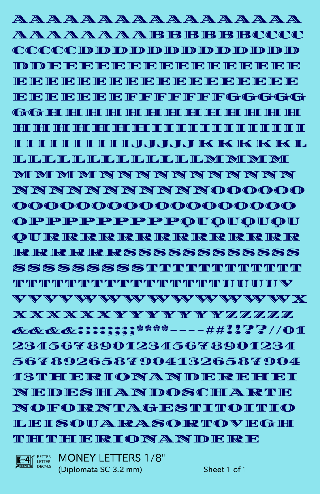 Money Letters Letter Number Alphabet