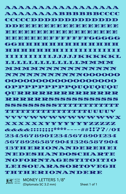 Money Letters Letter Number Alphabet