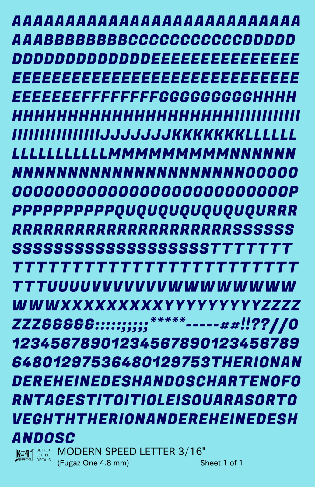 Modern Speed Letter Letter Number Alphabet