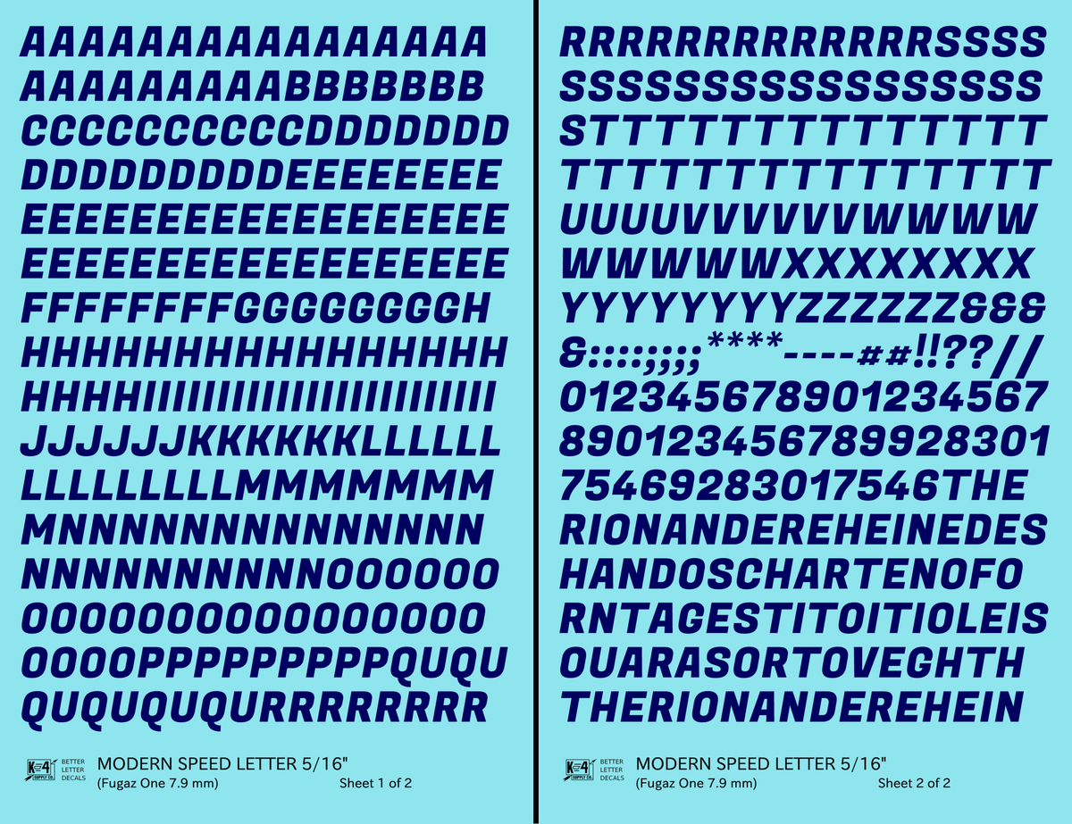 Modern Speed Letter Letter Number Alphabet