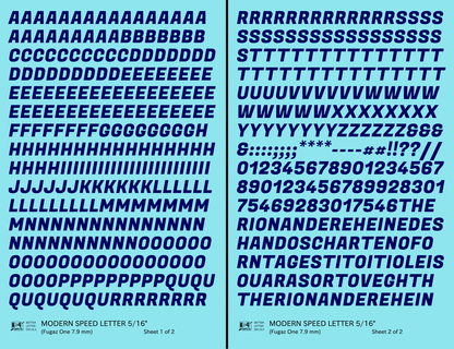 Modern Speed Letter Letter Number Alphabet
