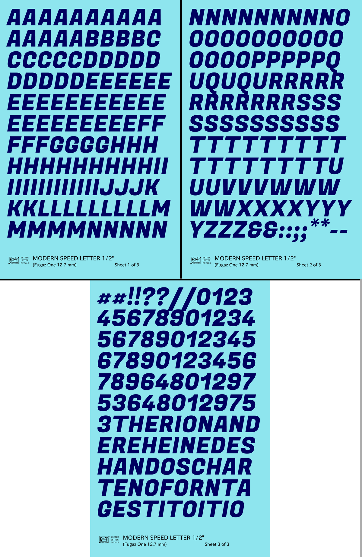 Modern Speed Letter Letter Number Alphabet