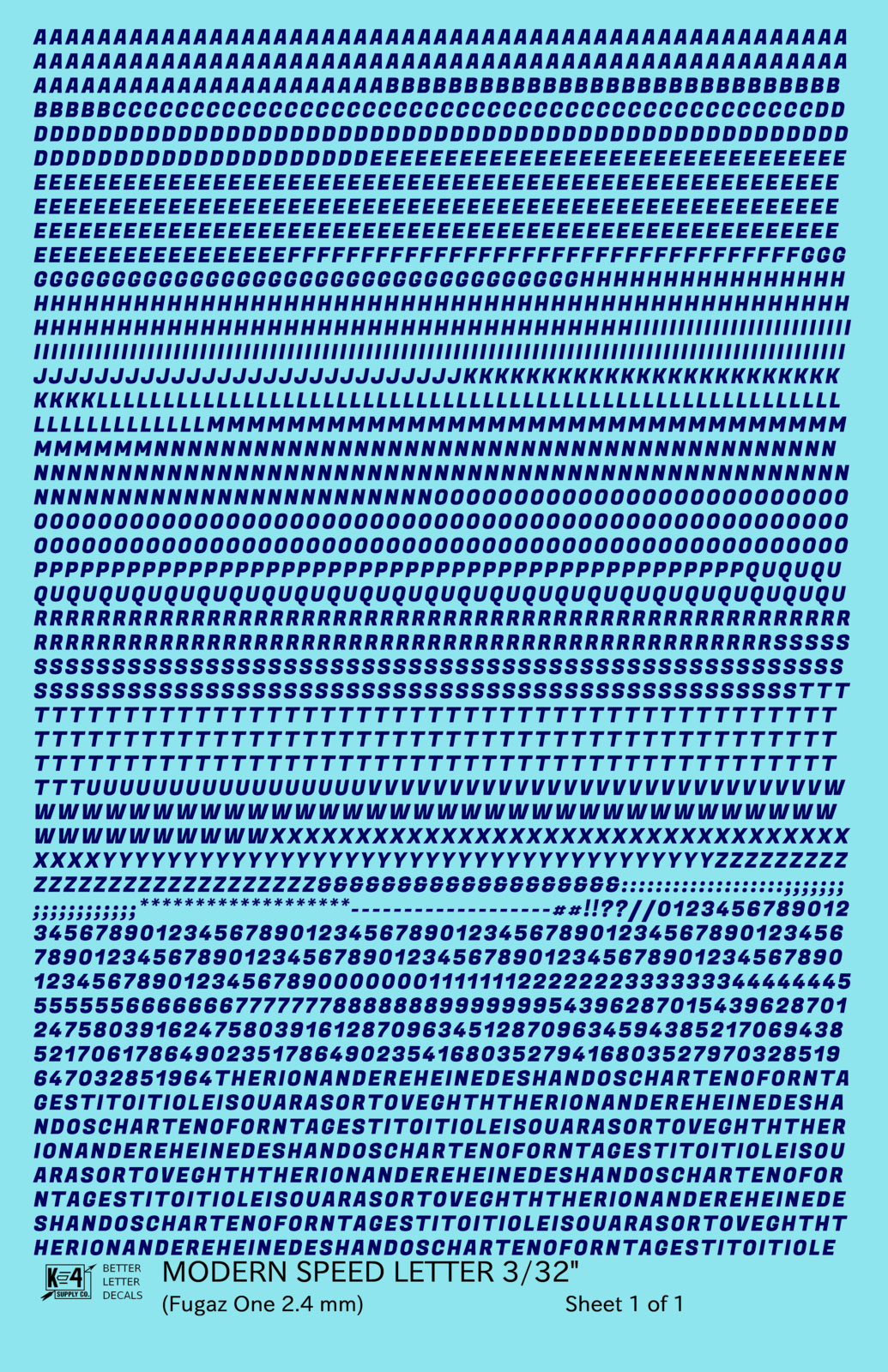 Modern Speed Letter Letter Number Alphabet