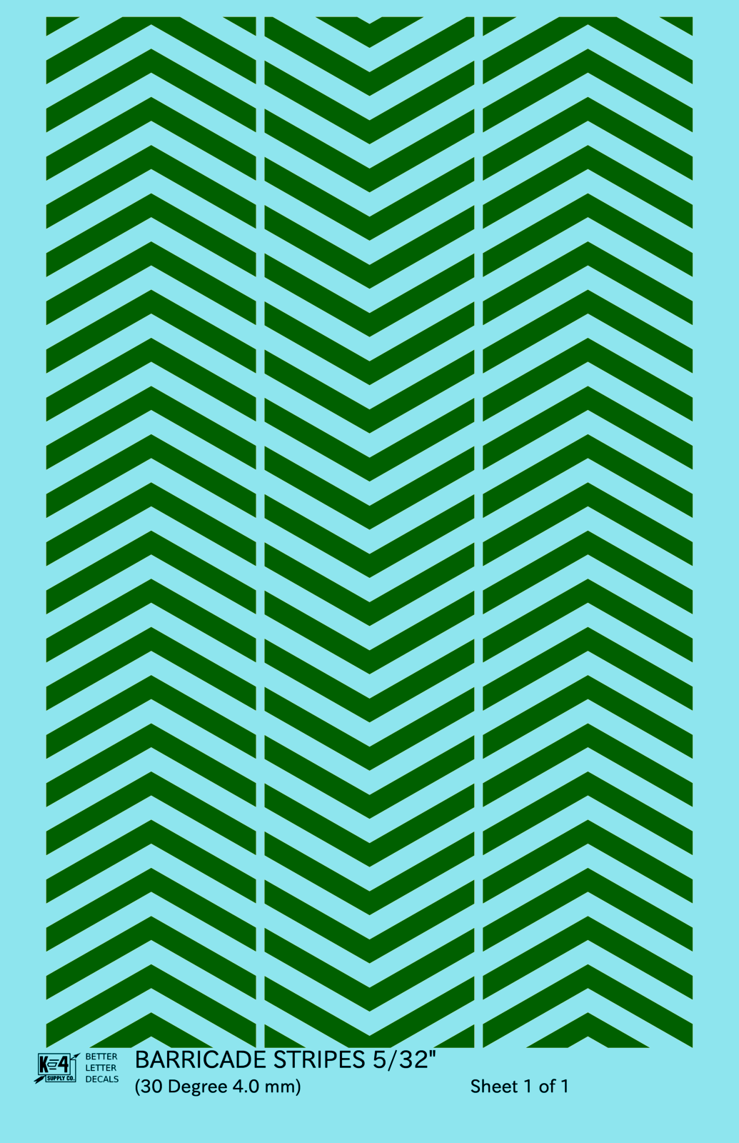30 Degree Diagonal Barricade Stripes