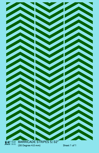 30 Degree Diagonal Barricade Stripes