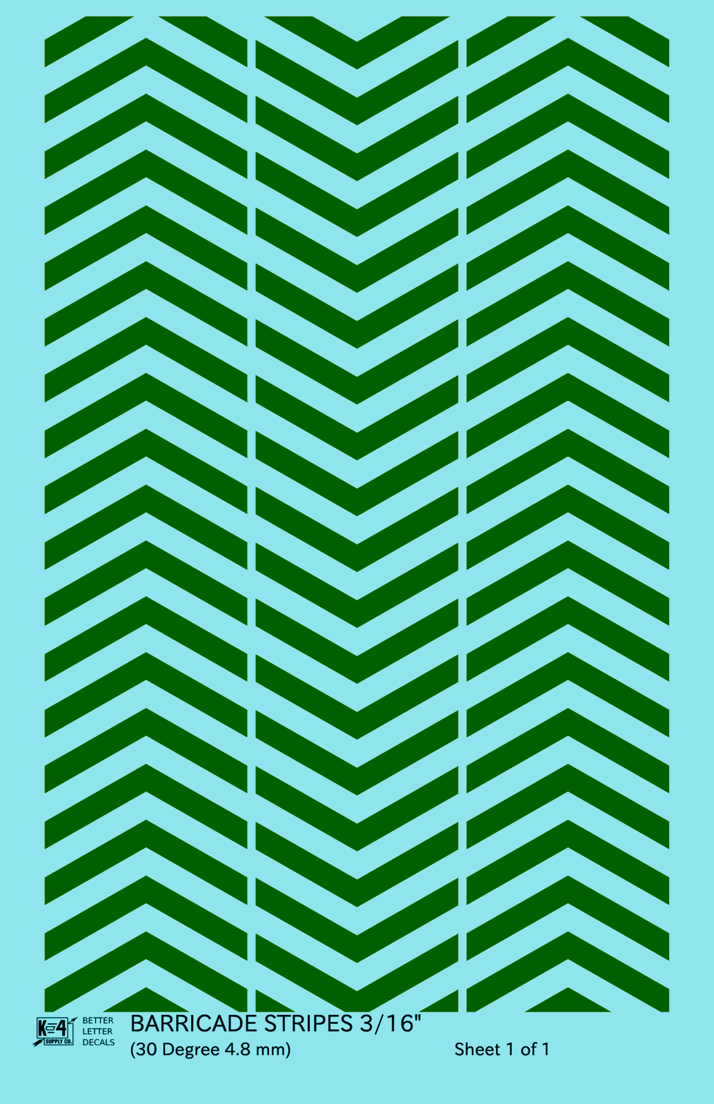 30 Degree Diagonal Barricade Stripes