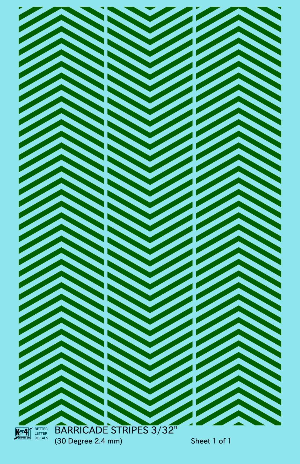 30 Degree Diagonal Barricade Stripes