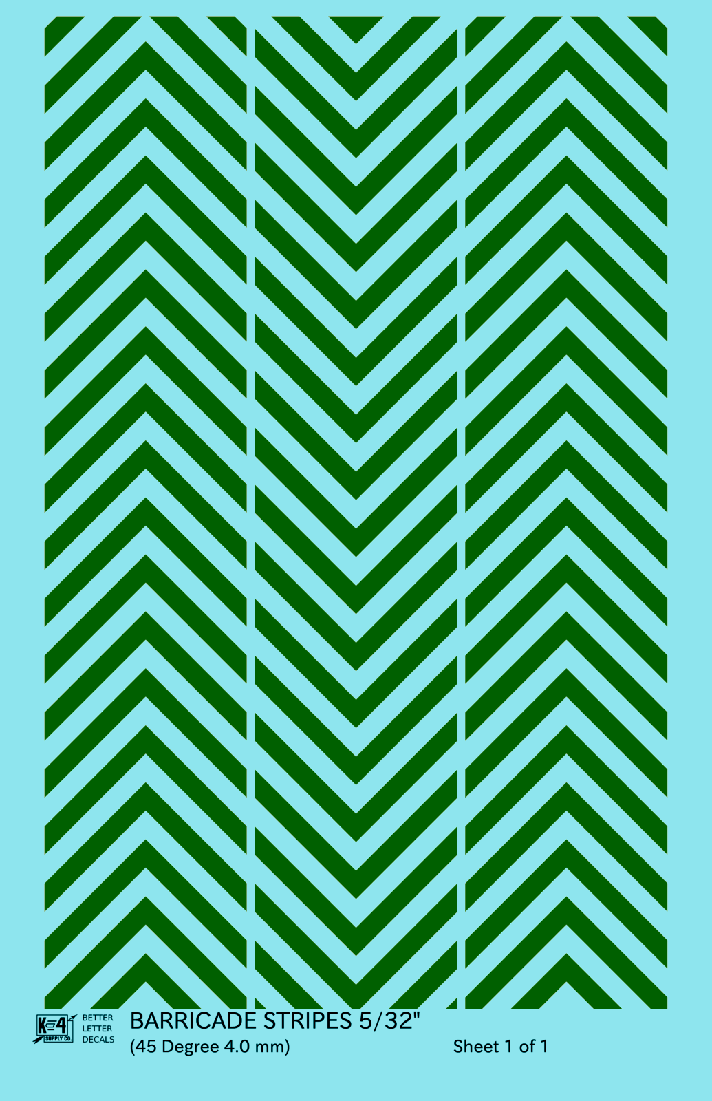45 Degree Diagonal Barricade Stripes