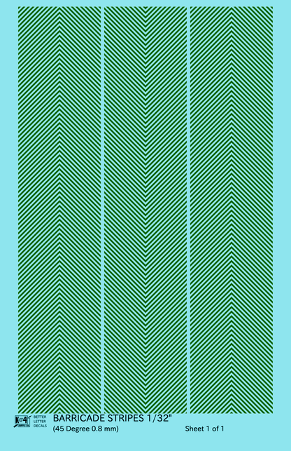 45 Degree Diagonal Barricade Stripes