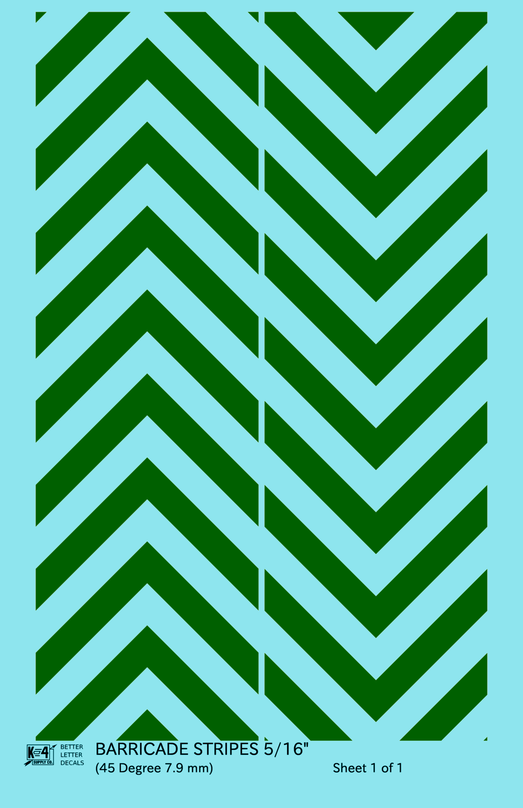 45 Degree Diagonal Barricade Stripes