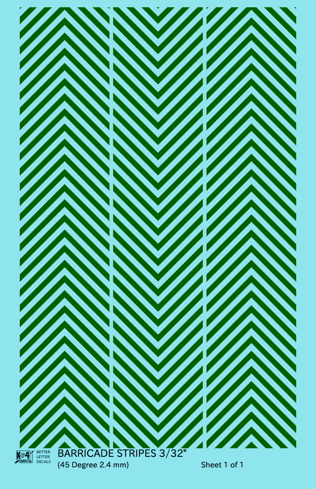 45 Degree Diagonal Barricade Stripes