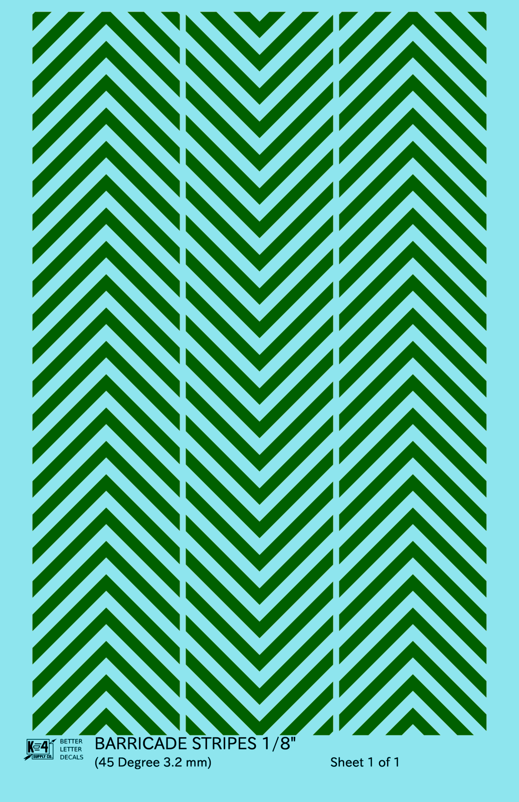 45 Degree Diagonal Barricade Stripes