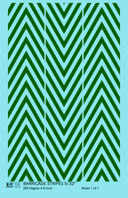 60 Degree Diagonal Barricade Stripes