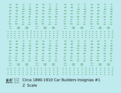 1900 Era Various Car Builder Insignias