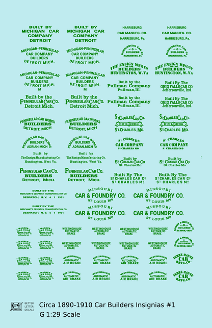 1900 Era Various Car Builder Insignias
