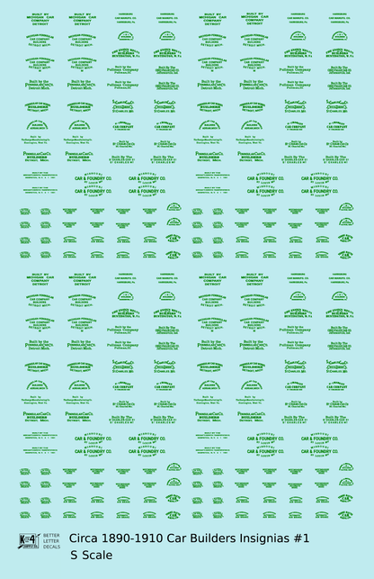 1900 Era Various Car Builder Insignias