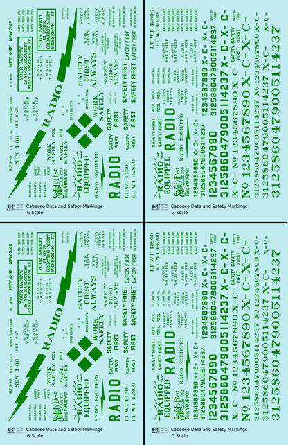 Caboose Data and Markings