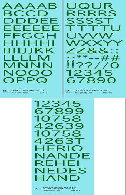Extended Modern Gothic Letter Number Alphabet