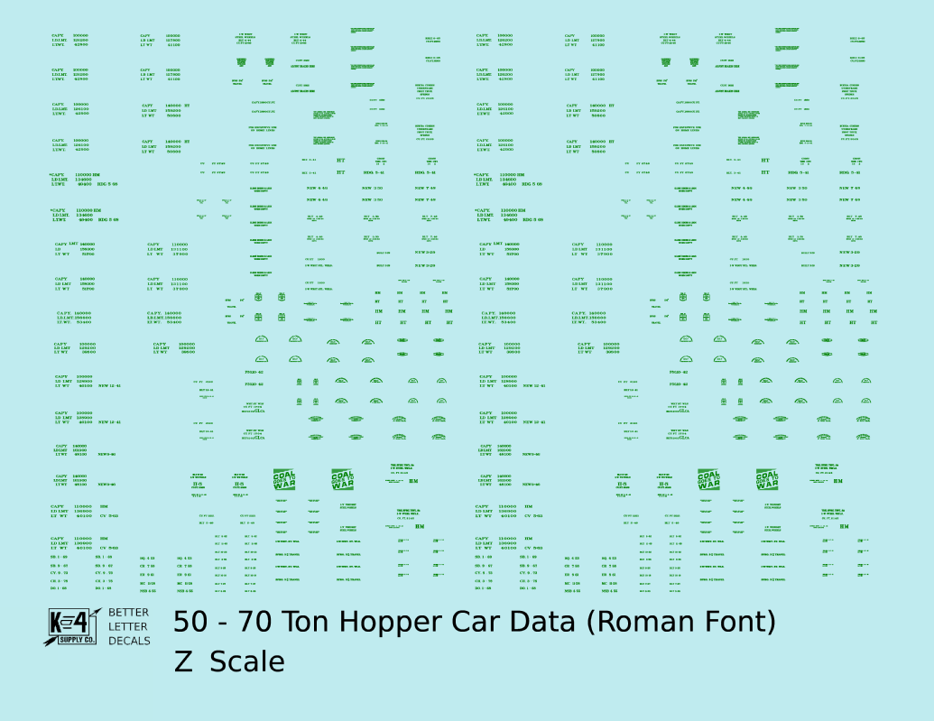 Dimensional and Weight Data 50 To 70 Ton Hopper Car Railroad Roman
