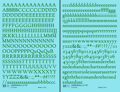 Lindenhill Letter Number Alphabet