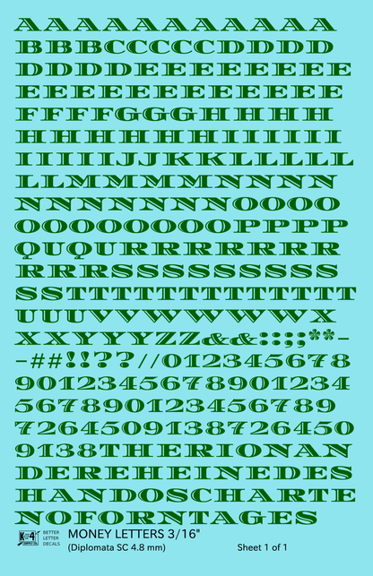 Money Letters Letter Number Alphabet