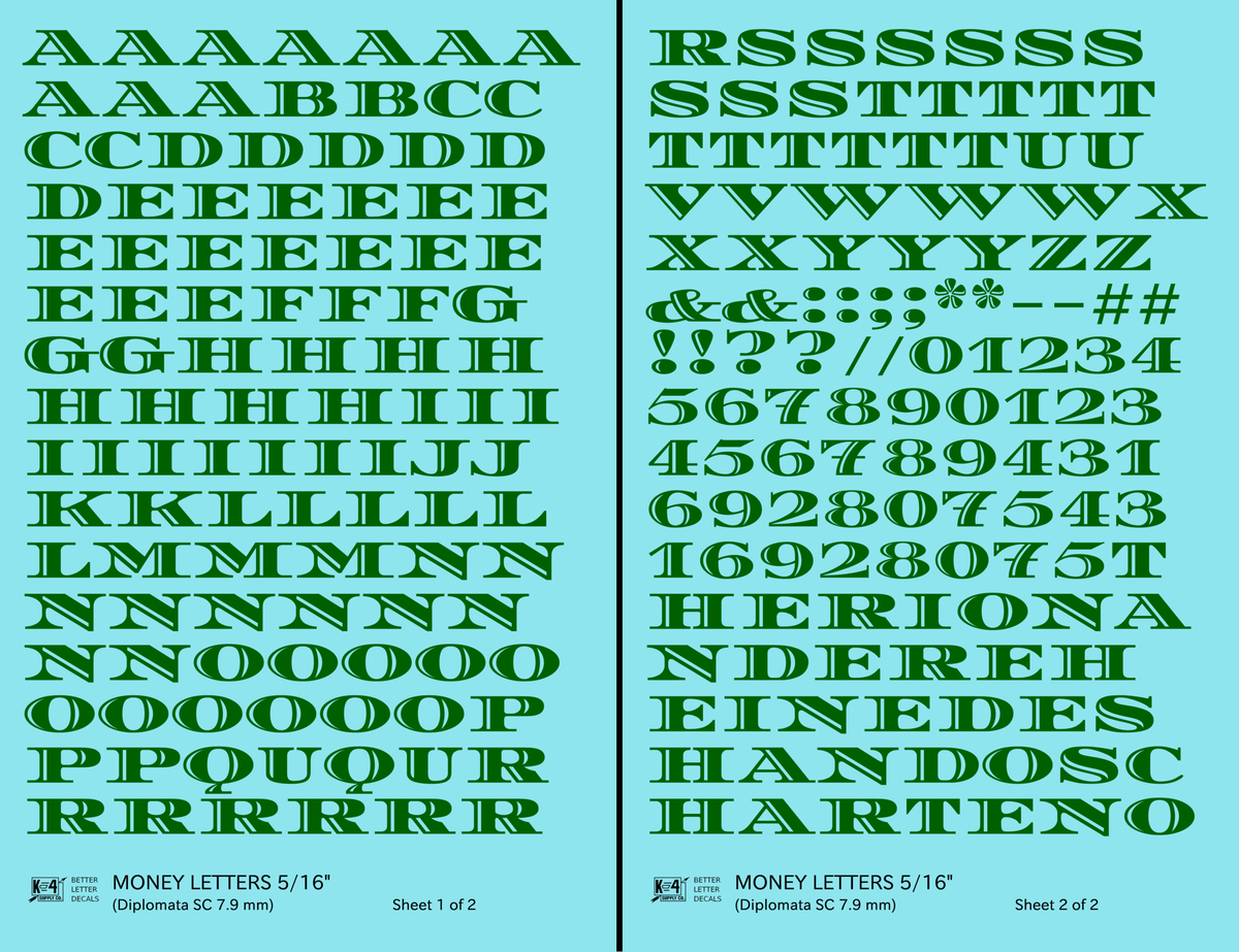 Money Letters Letter Number Alphabet