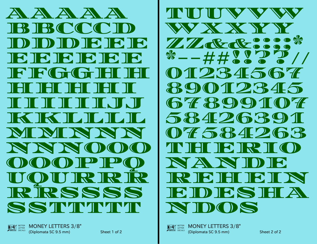 Money Letters Letter Number Alphabet