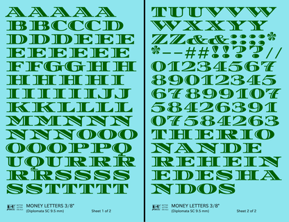 Money Letters Letter Number Alphabet