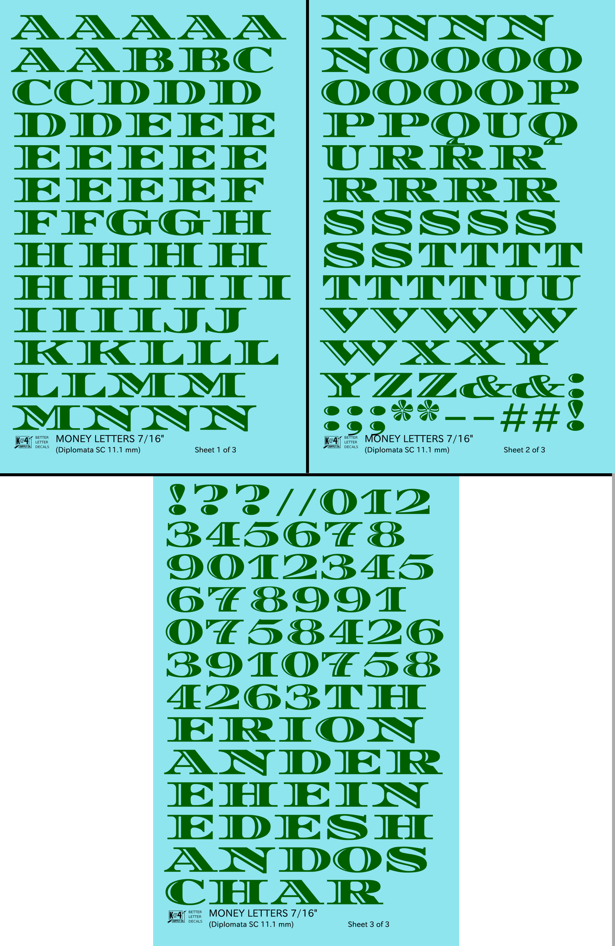 Money Letters Letter Number Alphabet