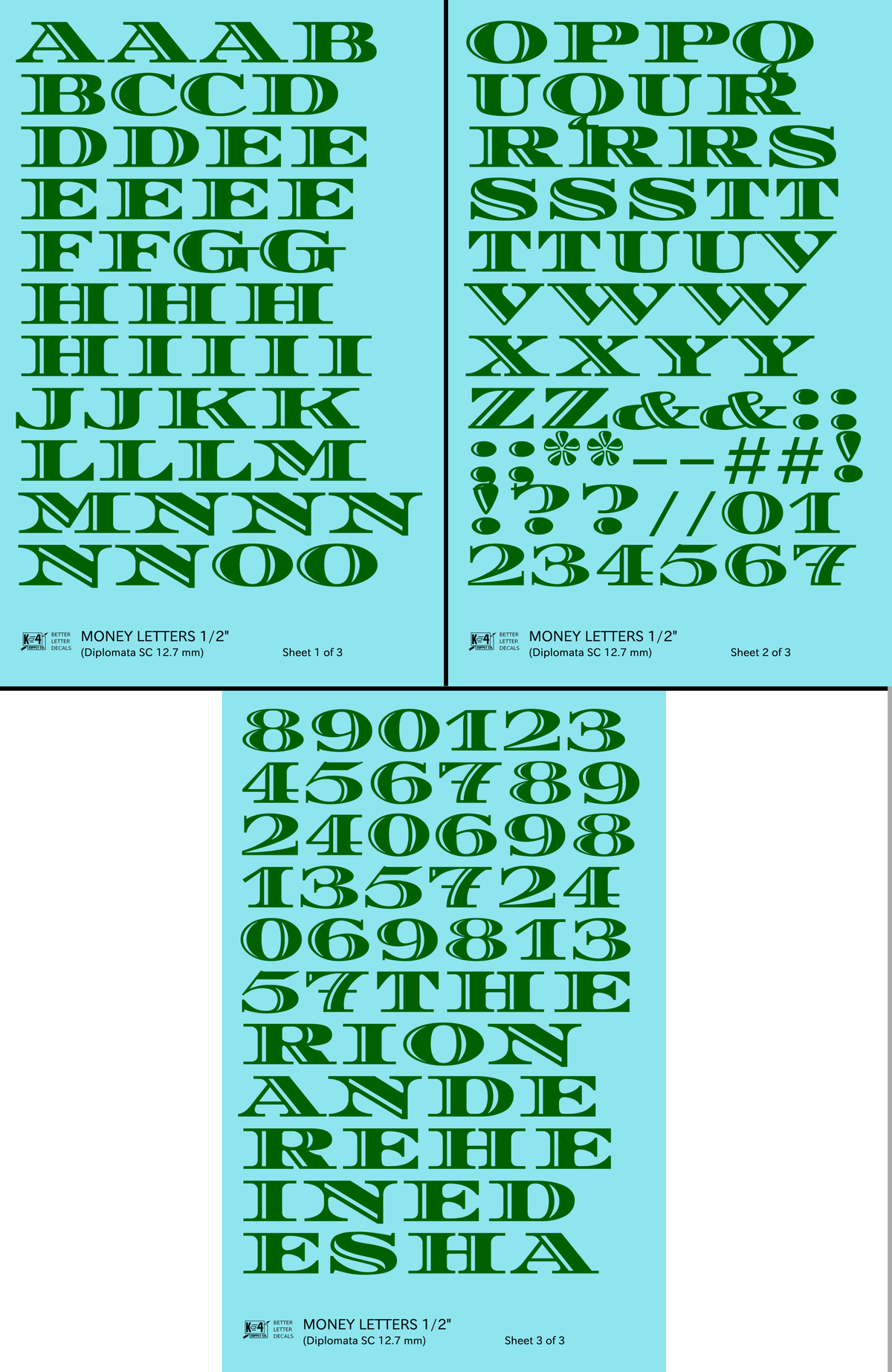 Money Letters Letter Number Alphabet
