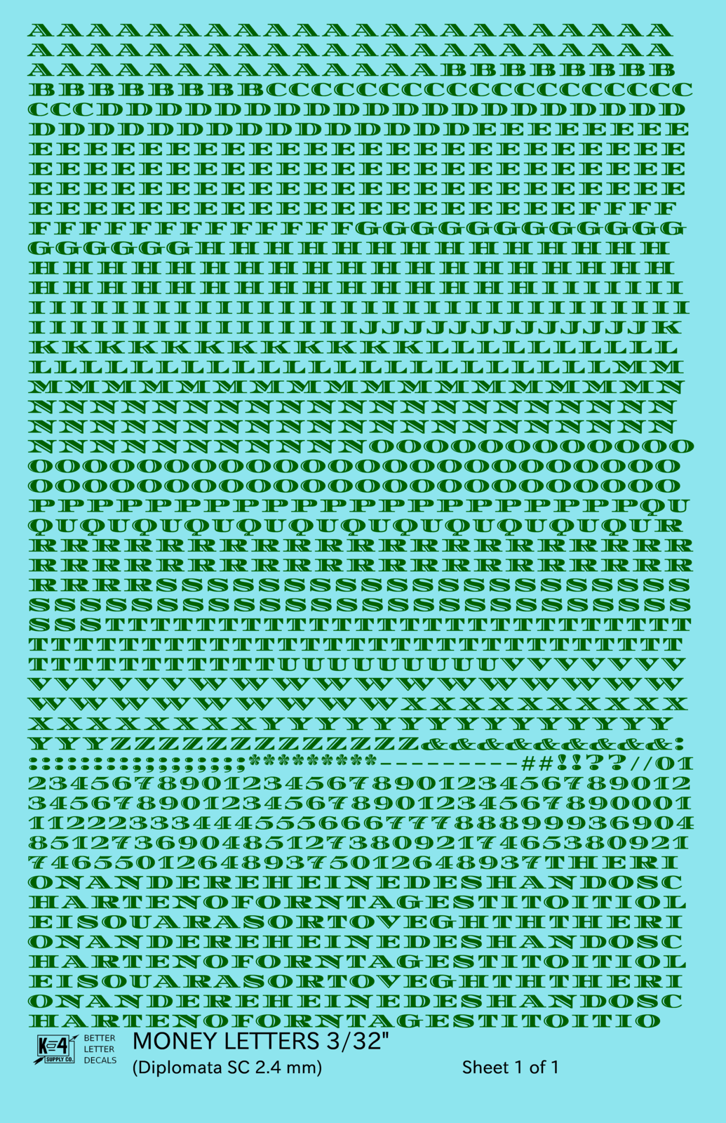 Money Letters Letter Number Alphabet