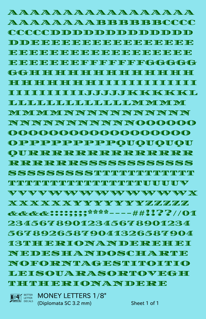 Money Letters Letter Number Alphabet