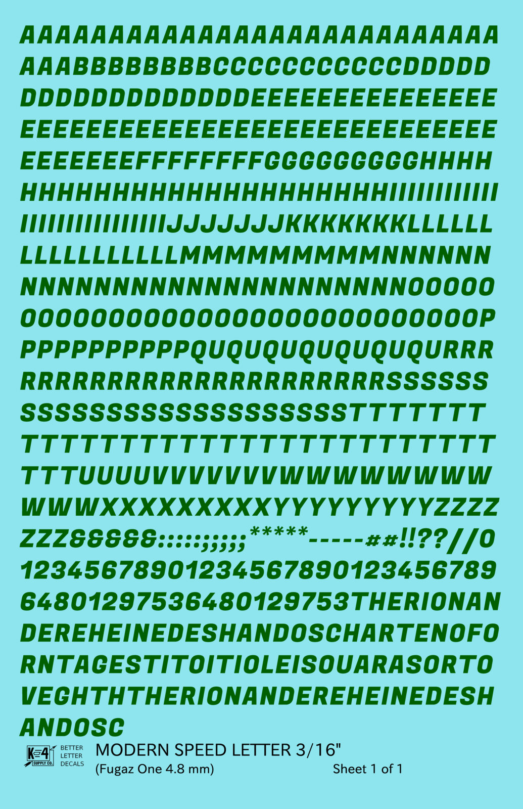 Modern Speed Letter Letter Number Alphabet