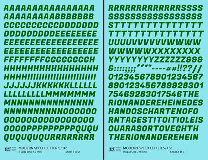 Modern Speed Letter Letter Number Alphabet