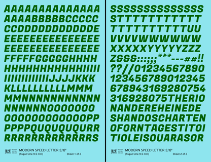 Modern Speed Letter Letter Number Alphabet