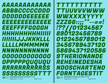 Modern Speed Letter Letter Number Alphabet