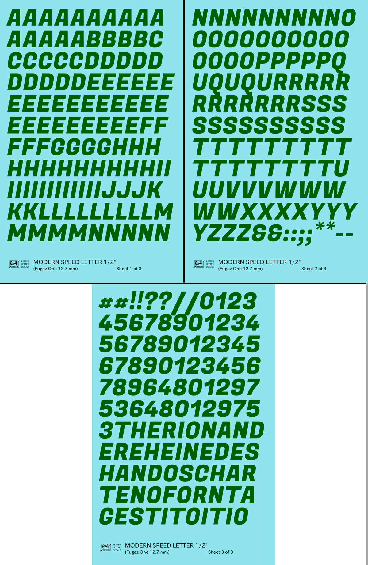 Modern Speed Letter Letter Number Alphabet