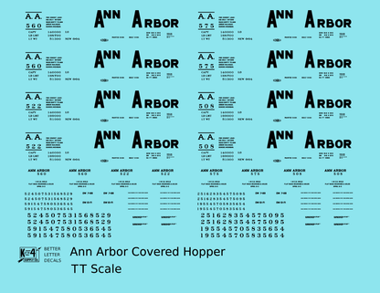 Ann Arbor Covered Hopper Black 500 Series