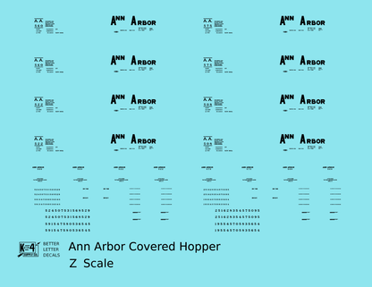 Ann Arbor Covered Hopper Black 500 Series