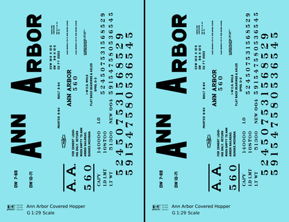 Ann Arbor Covered Hopper Black 500 Series