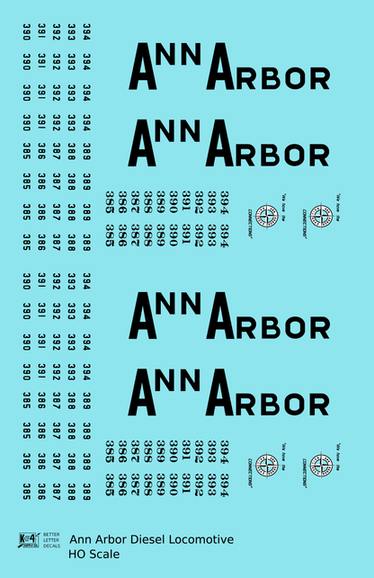 Ann Arbor Diesel Locomotive Black