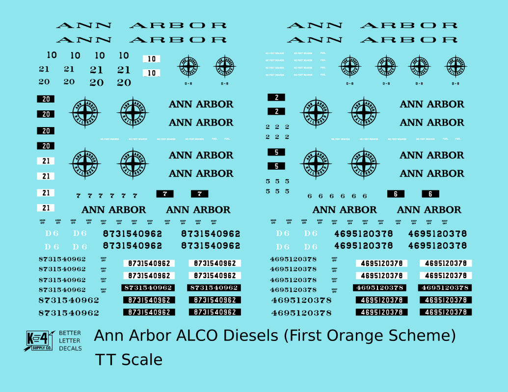 Ann Arbor Orange ALCO Diesels Black