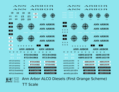 Ann Arbor Orange ALCO Diesels Black