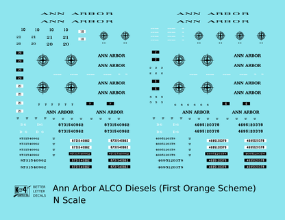 Ann Arbor Orange ALCO Diesels Black