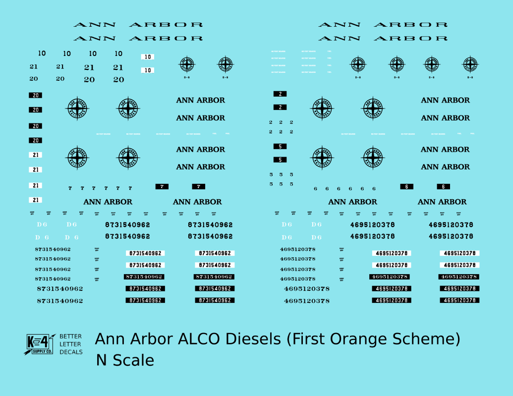Ann Arbor Orange ALCO Diesels Black