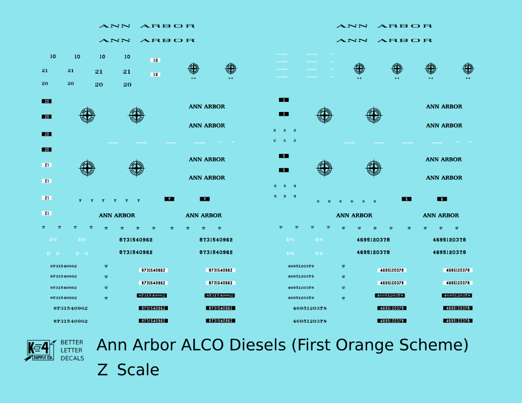 Ann Arbor Orange ALCO Diesels Black